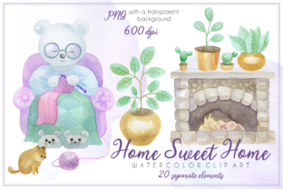 Home Sweet Home Watercolor Illustrations