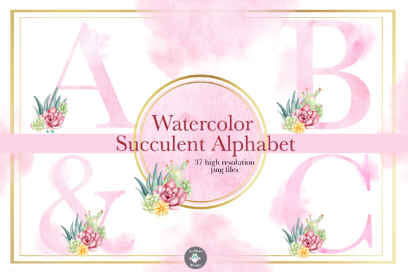 Watercolor Alphabet Clipart Font Review