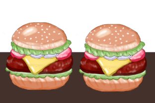 Watercolor Burger: Fresh Illustrations for Local Brands