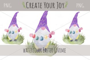Watercolor Easter Gnome Illustrations Review
