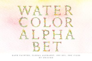 Watercolor Floral Alphabet Illustrations Review