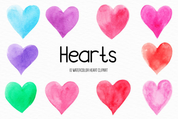 Watercolor Heart Illustration for Local Branding