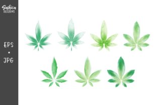 Watercolor Marijuana Leaf Vector Set Review