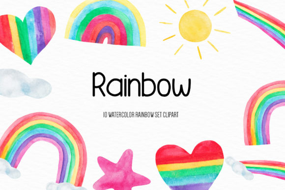 Watercolor Rainbow Illustration Review