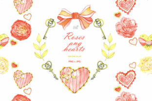 Watercolor Roses and Hearts Clipart Review